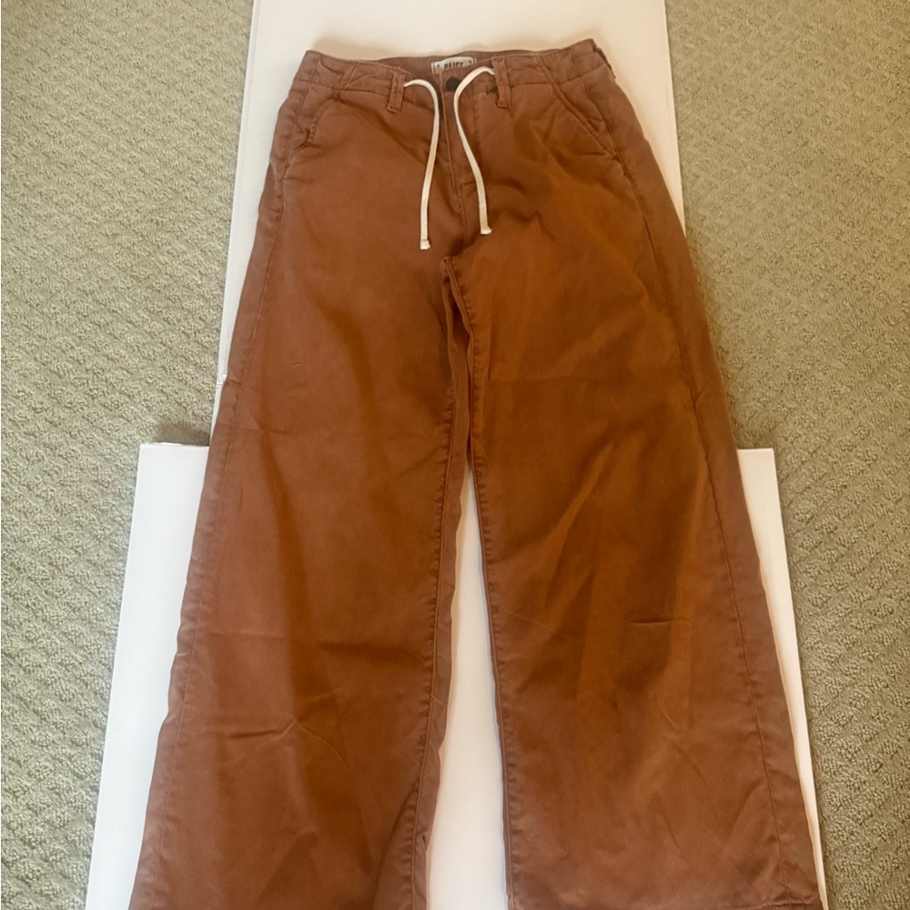 PAIGE Brown Wide Leg Pants
